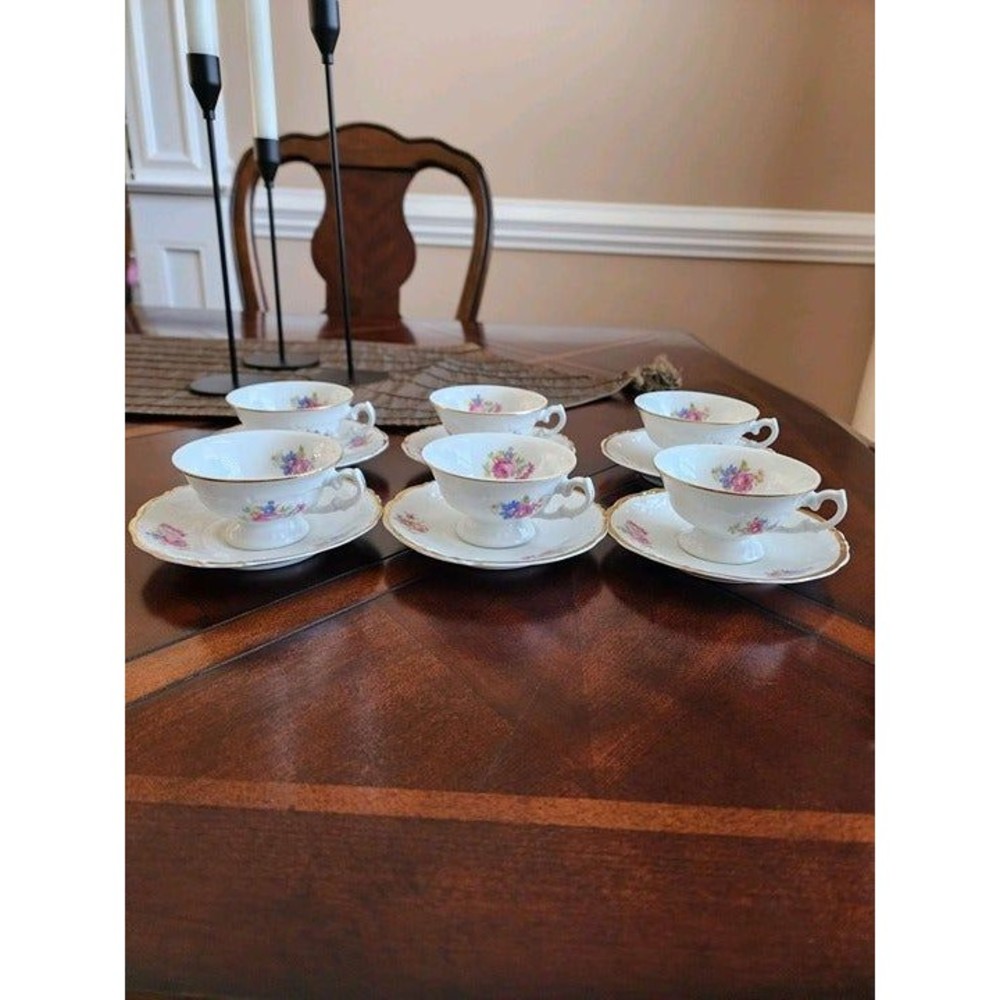 Vintage Wawel Demitasse Cup and Saucer 12 piece